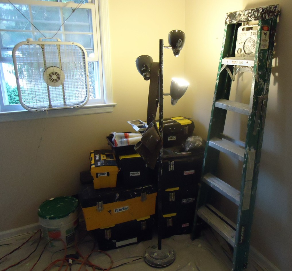 Illustrative photograph of tools and home work