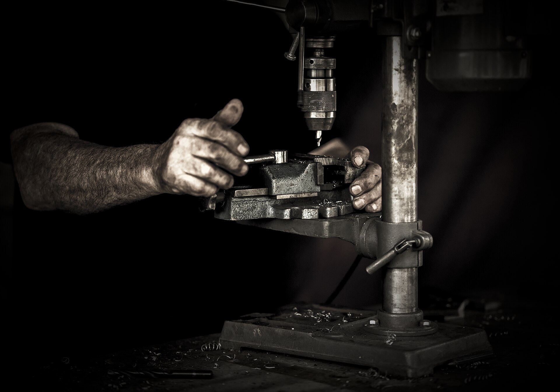Illustrative photograph of tools and home work